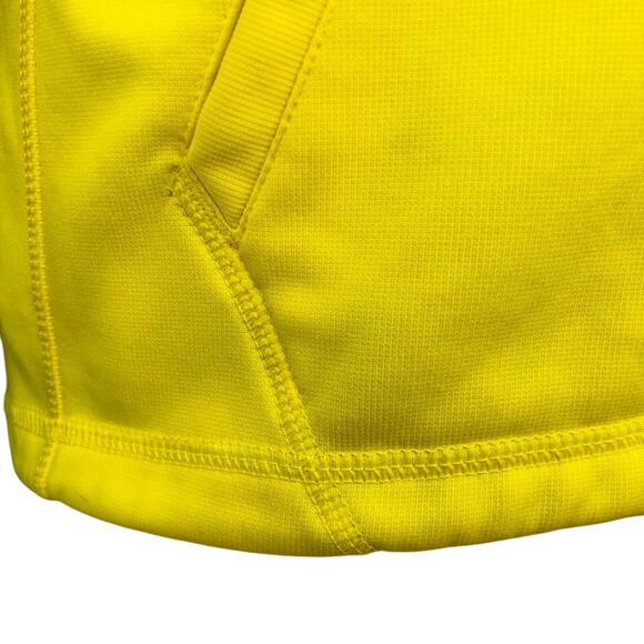 Nike Therma Fit Two Tone Yellow Turquoise Hoodie Pink Swoosh Logo - Picture 6 of 16